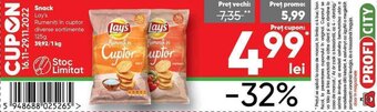 PROFI Lays Snack Rumeniți în cuptor diverse sortimente 125 g Ofertă