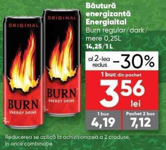 PROFI Burn regular / dark / mere Băutură energizantă 250 ml Ofertă