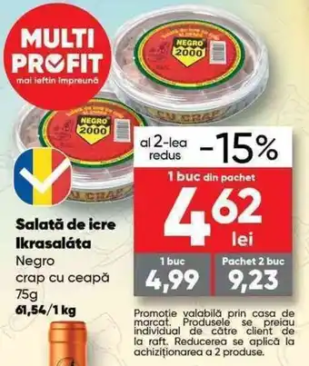 Negro crap cu ceapă Salată de icre Ikrasalata 75 g