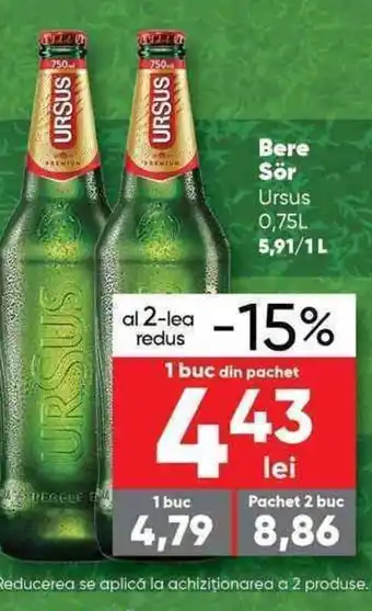 PROFI Ursus Bere Sor 750 ml Ofertă