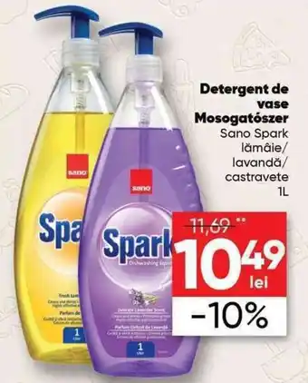 Sano Spark lămăie / lavandă / castravete Detergent de vase mosogatoszer 1L