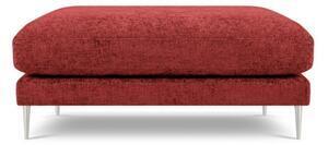 Favi Puf jog cu tapiterie din tesatura structurala, rosu Ofertă