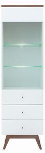 Favi Vitrina living alba heda reg1w2s, 56x40.5x194.5 cm Ofertă