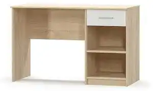 Favi Birou pc 1s, alb stejar sonoma, teyo Ofertă