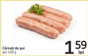 Supeco Cărnați de pui per 100g Ofertă