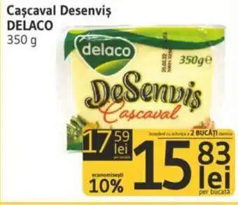 Supeco Delaco cașcaval Desenviș 350g Ofertă