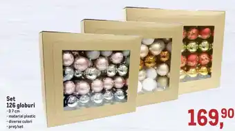 Metro Set 126 globuri D 7cm, material plastic Ofertă