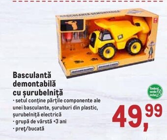 Metro Basculantă demontabilă cu șurubelniță Ofertă