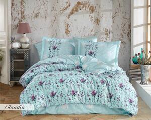 Favi Lenjerie de pat poplin percale, hobby home, cloudia turcoaz Ofertă