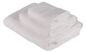 Favi Set 3 prosoape de baie rainbow, material bumbac, alb Ofertă