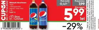 PROFI Pepsico Băutură răcoritoare Pepsi carbogazoasă regular / twist / max 2,5 L Ofertă