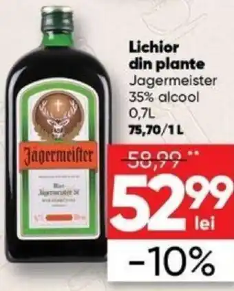 Jagermeister 35% alcool Lichior din plante 0,7 L