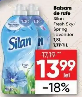 PROFI Silan Balsam de rufe Fresh Sky / Spring Lavender 1,8 L Ofertă