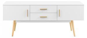 Favi Comoda tv alavusw cu 2 usi si 2 sertare alb - p72230929 Ofertă