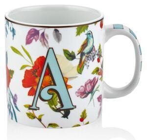 Favi Cana cu initiala nume kpa0110, 100% ceramica, multicolor, 9x9x9 cm Ofertă