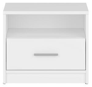 Favi Noptiera culoare alba nepo plus, 49.5x34x42.5 cm Ofertă