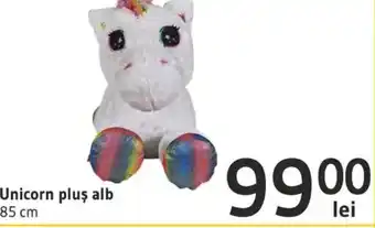 Unicorn pluș alb 85 cm