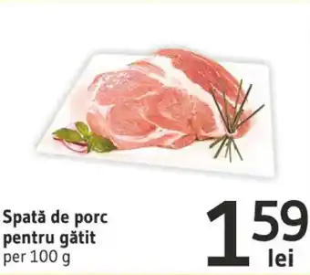 Supeco Spată de porc pentru gătit per 100 g Ofertă