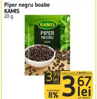 Supeco Kamis Piper negru boabe 20 g Ofertă