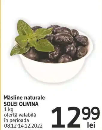 Supeco Măsline naturale Solei Olivina 1 kg Ofertă