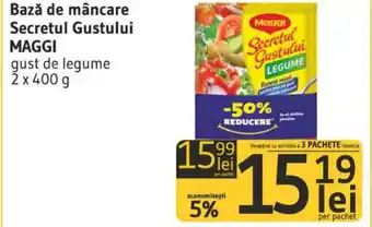 Supeco Maggi Bază de măncare Secretul Gustului gust de legume 2 x 400 g Ofertă