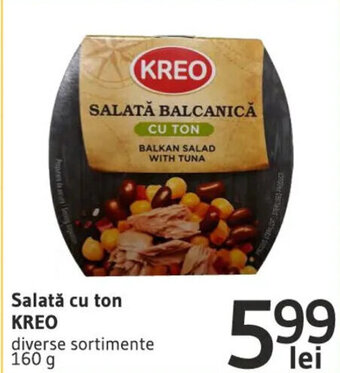 Kreo Salată cu ton diverse sortimente 160 g