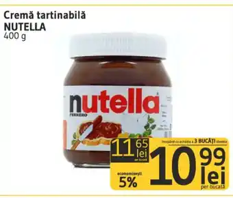 Supeco Nutella Cremă tartinabilă 400 g Ofertă