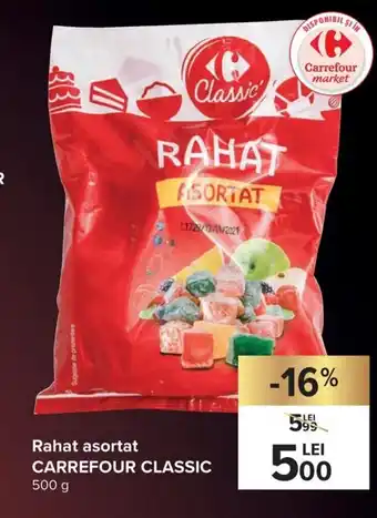 Carrefour Carrefour Classic Rahat asortat 500 g Ofertă