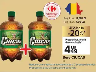Carrefour Ciucaș Bere 1L Ofertă