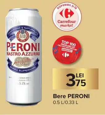 Carrefour Peroni Bere 0.5 L/0.33 L Ofertă