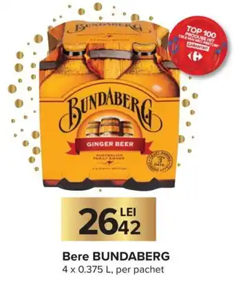 Carrefour Bundaberg Bere 4 x 0.375 L, per pachet Ofertă