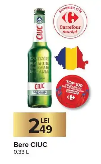 Carrefour Ciuc Bere 0.33 L Ofertă
