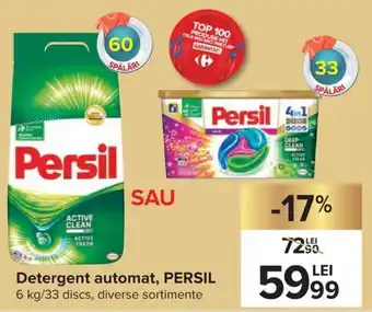 Carrefour Persil Detergent automat 6 kg / 33 discs, diverse sortimente Ofertă