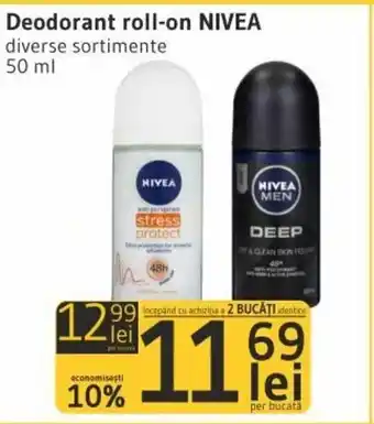 Supeco Nivea Deodorant roll-on diverse sortimente 50 ml Ofertă