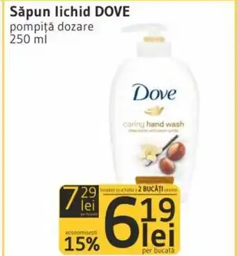 Supeco Dove Săpun lichid pompiță dozare 250 ml Ofertă