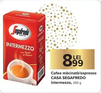 Carrefour Market Cafea măcinată/espresso Casa Segafredo intermezzo 250 g Ofertă