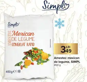 Carrefour Market Simpl Amestec mexican de legume 450 g Ofertă