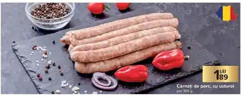 Carrefour Market Cărnați de porc, cu usturoi per 100 g Ofertă