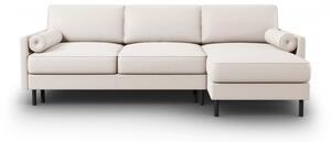 Favi Coltar extensibil scott cu colt pe partea dreapta si tapiterie din tesatura structurala, bej Ofertă