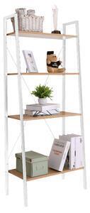Favi Poliţă, 4 rafturi, stejar / alb, thea Ofertă