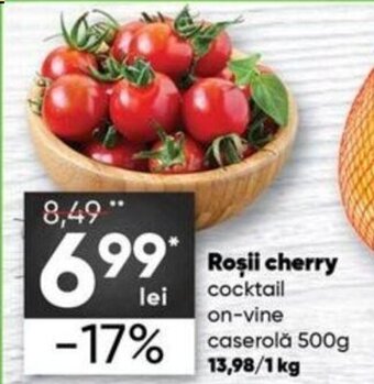 PROFI Roșii cherry cocktail on-vine caserolă 500 g Ofertă