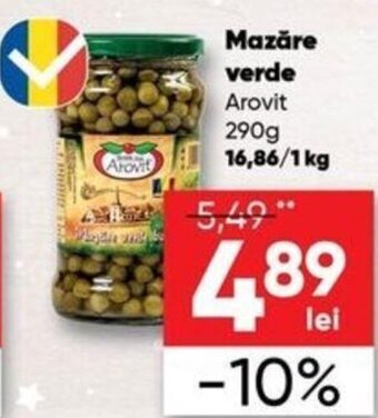 PROFI Arovit Mazăre verde 290 g Ofertă