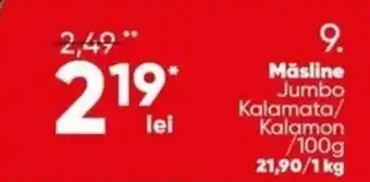 PROFI Jumbo / Kalamata / Kalamon Măsline 100 g Măsline Ofertă