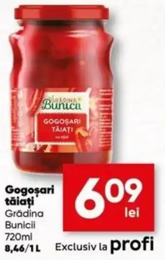 Grădina Bunicii Gogoșari tăiați 720 ml