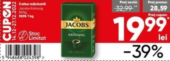 PROFI Jacobs Kronung Cafea măcinată 500 g Ofertă