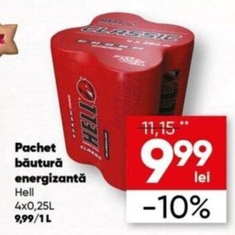 PROFI Hell Pachet băutură energizantă 4x0.25L Ofertă
