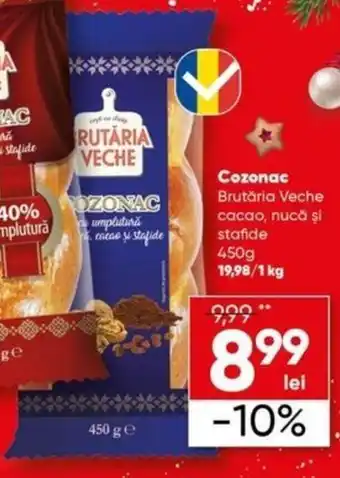 PROFI Brutăria Veche cacao, nucă și stafide Cozonac 450 g Ofertă