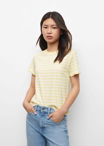 MANGO Tricou din bumbac dungi Ofertă