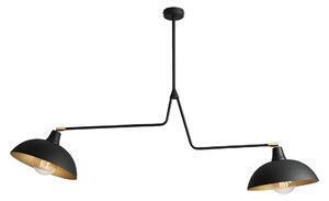 Favi Lustra din metal negru cu 2 becuri espace, 70 cm Ofertă