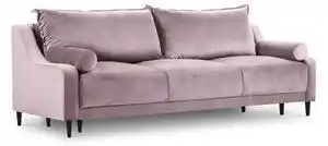 Favi Canapea extensibila 3 locuri rutile cu tapiterie din catifea, roz Ofertă